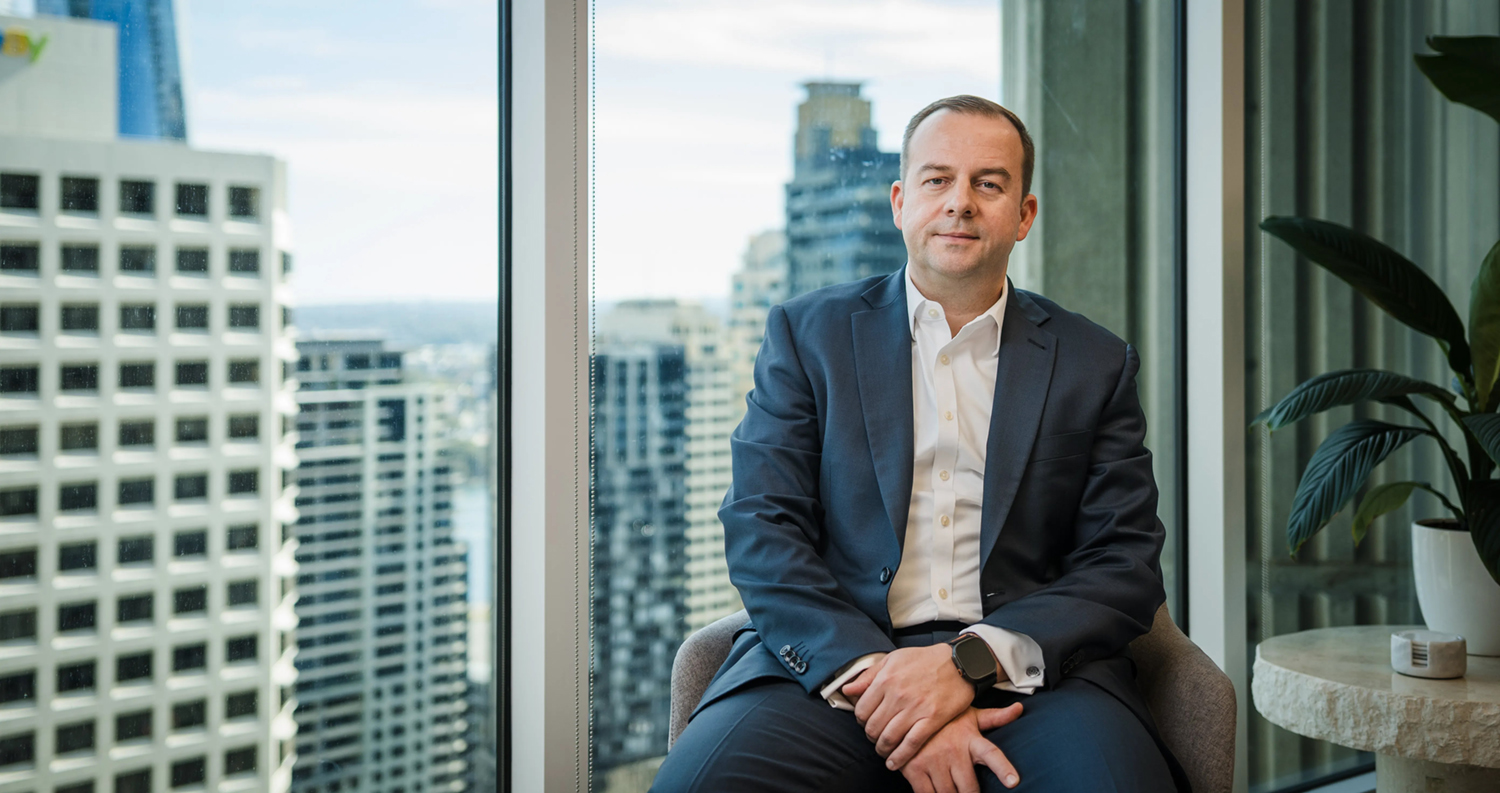 Executive portrait by the window